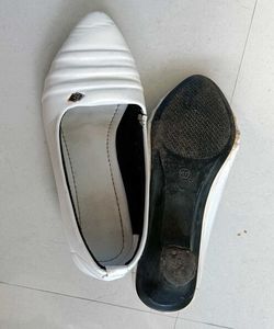 White Heel Sandals