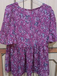 Georgette Floral Print Top