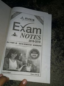 Exam Notes For B.a 6th Sem