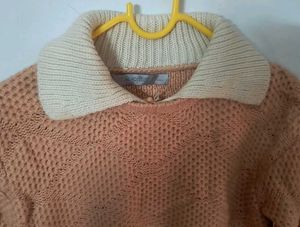 Peach Knit Sweater