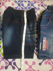 Combo Denim Shorts