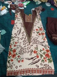 Elegant Kurta Set Brown