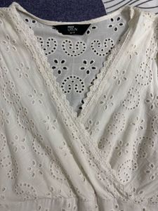 Max URB_N Women Schiffli Tiered Dress