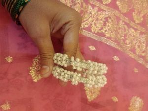 Pearl Beaded Bangles - Set of 2