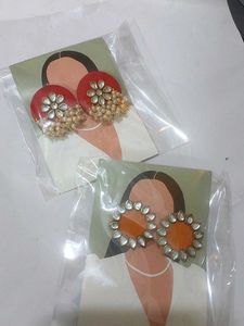 Combo of 2 pairs Ethnic stylish earrings studs