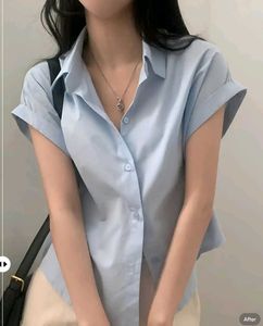 New with tag Cute Light Blue Button-Up Shirt