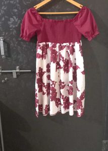 Floral Off-Shoulder Midi Dress