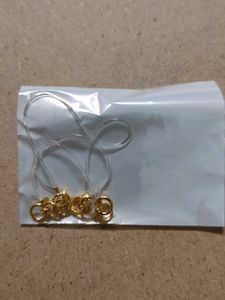 Earrings Transparent Chain Set