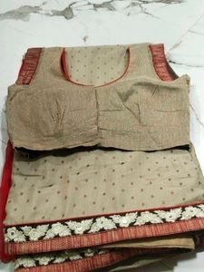 Elegant Beige Saree
