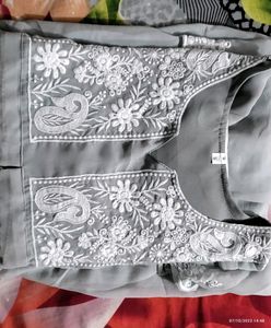 Stylish Fancy Georgette With Embroidery Design Top