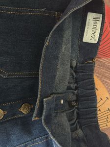 Denim Button-Front Mini Skirt