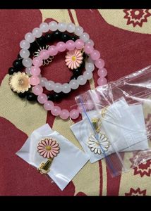 Dainty Daisy Bracelet &amp; Necklace Combo
