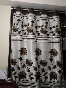 Floral Print Curtain