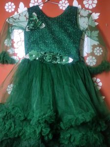 Elegant Green Party Dress