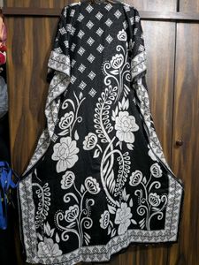 Black &amp; White Print KAFTAN