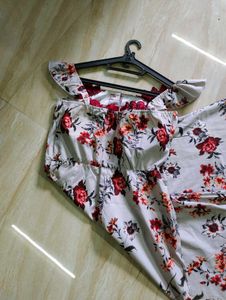 Floral Jumpsuit From Korea.