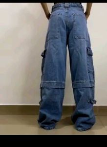 Bershka Blue Cargo