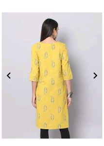 Printed Button Kurta