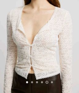 Lace Cardigan Top