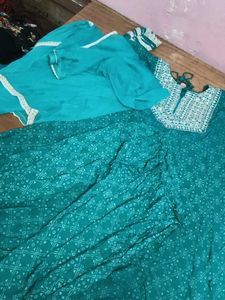 Elegant Teal Kurta Set