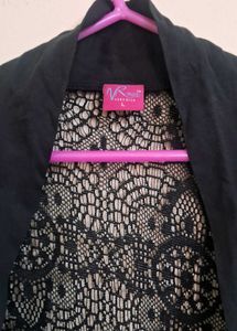 Unsed Stylish Black Cardigan