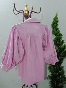 Pink Balloon Sleeve Top