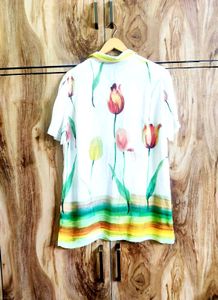 Offwhite Printed Shirt Size-38