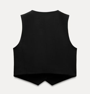 Zara Black Fitted Waistcoat