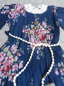 Floral Dress with Belt