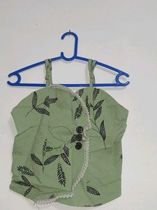 Cute Green Floral pant top and shrug