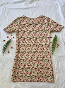 Beautiful Floral Korean Dress