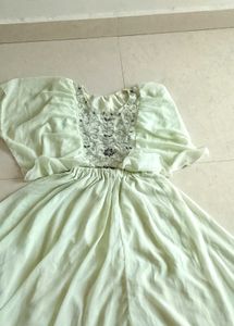 Vintage Embellished Chiffon Dress