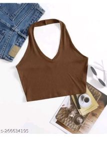 Brown Halter Top