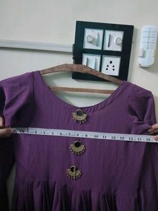 Purple Dress with Embellishments