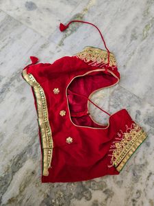 Red Bandej Saree