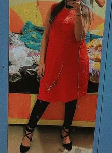 Sleeves Kurta🌈🌈 | Orange Kurti