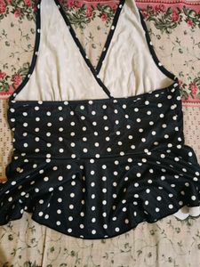 Polka Dot tie up top