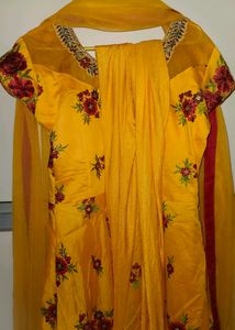 Yellow Anarkali Dress