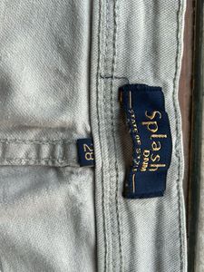 28 Waist Girls Beige / Cream Colour Denim Jeans