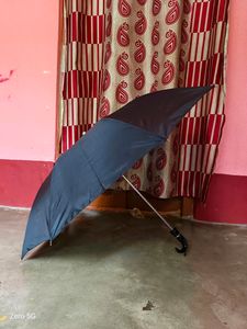 Orange Classic 2 Fold Umbrella Black