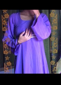 Elegant Purple Ethnic Gown(customised)