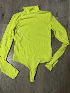 Neon Yellow Bershka Top