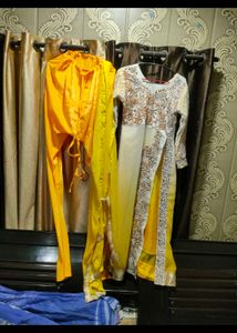 Women Yellow Suit Embroidary Set Party Wear