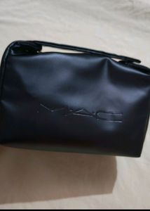 MAC Black Leather Bag