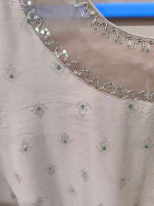 Peach Festive Kurti.