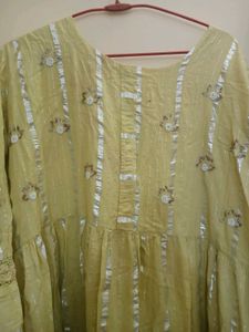 Anarkali Kurti With Nice Handwork