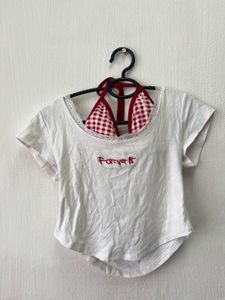 Cute White 'Forever 18' Top