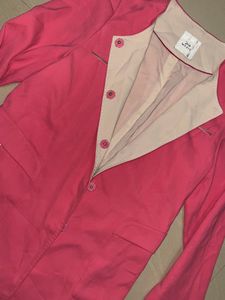 Pink MEZIS Button-Down Jacket