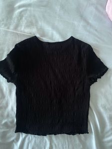 Black textured top