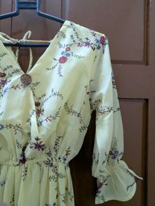 Floral Yellow Dress